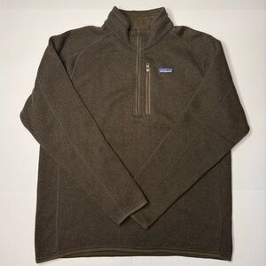 Patagonia Better Sweater Olive 1/4 Zip Fleece Pullover Jacket Mens Size XL